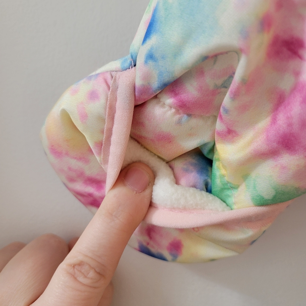 6-9 month Wippette snowsuit unicorn rainbow colorful baby infant mittens footies - Picture 5 of 11
